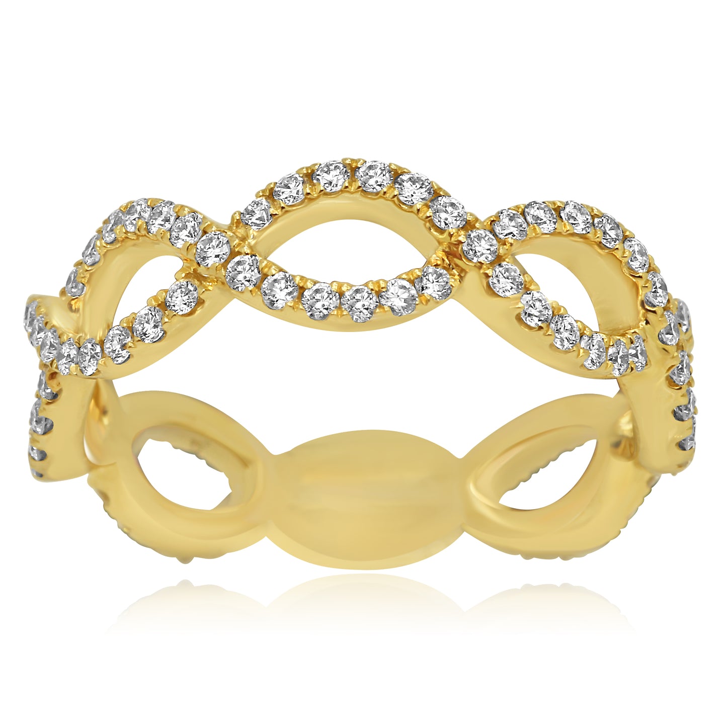 Glamourous Wedding Band 14K Yellow Gold