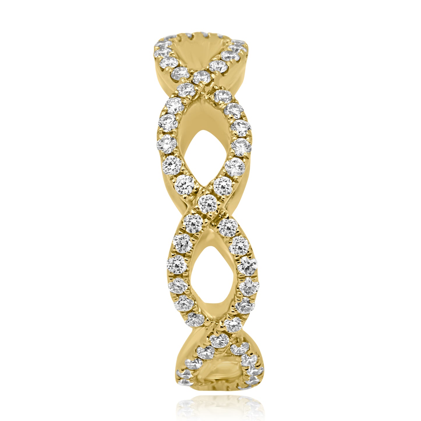 Glamourous Wedding Band 14K Yellow Gold