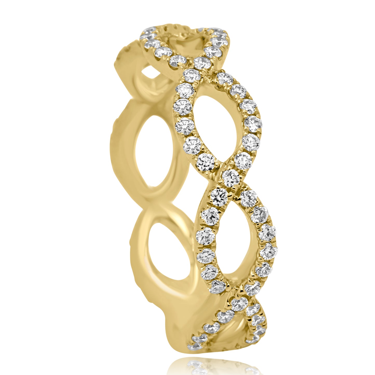 Glamourous Wedding Band 14K Yellow Gold