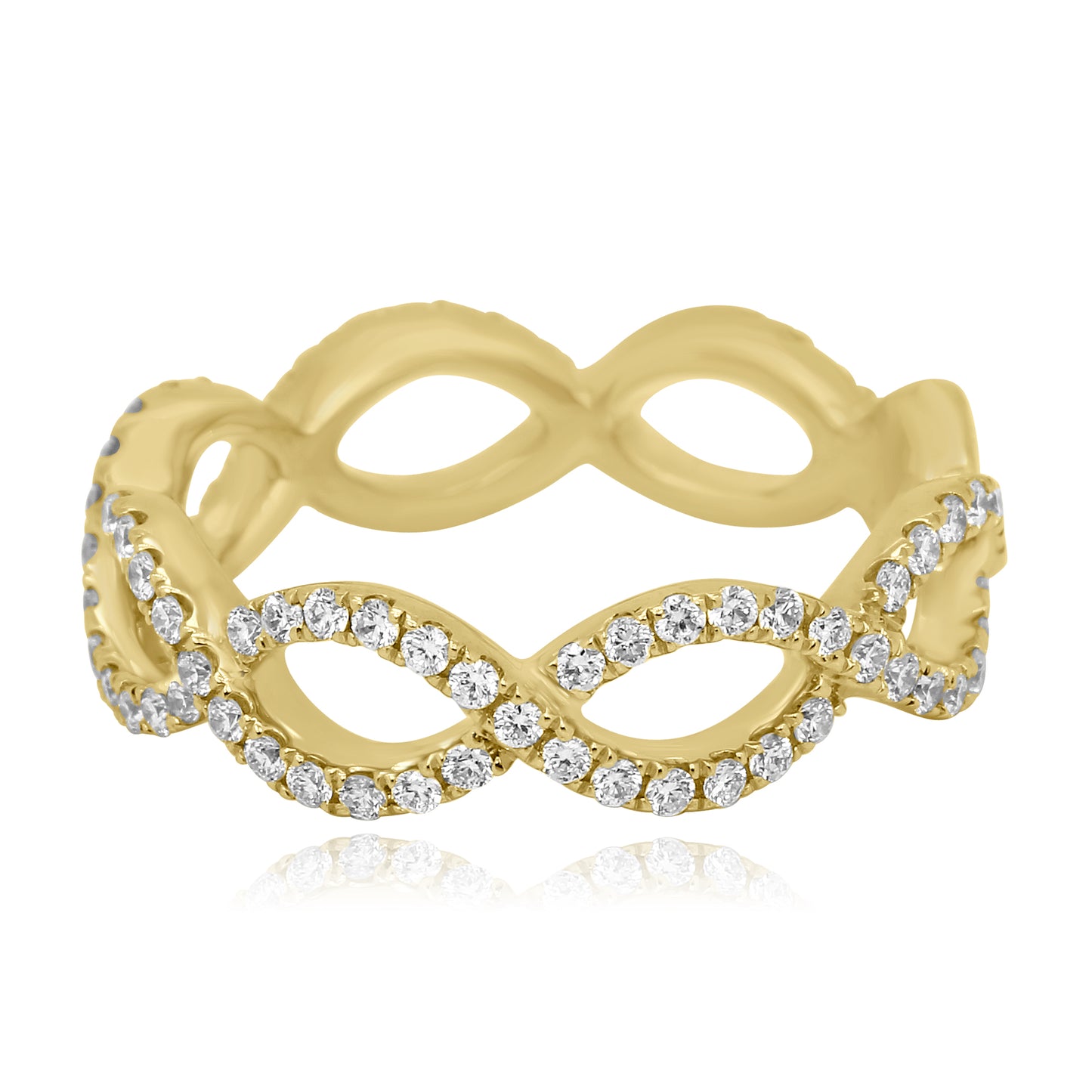 Glamourous Wedding Band 14K Yellow Gold