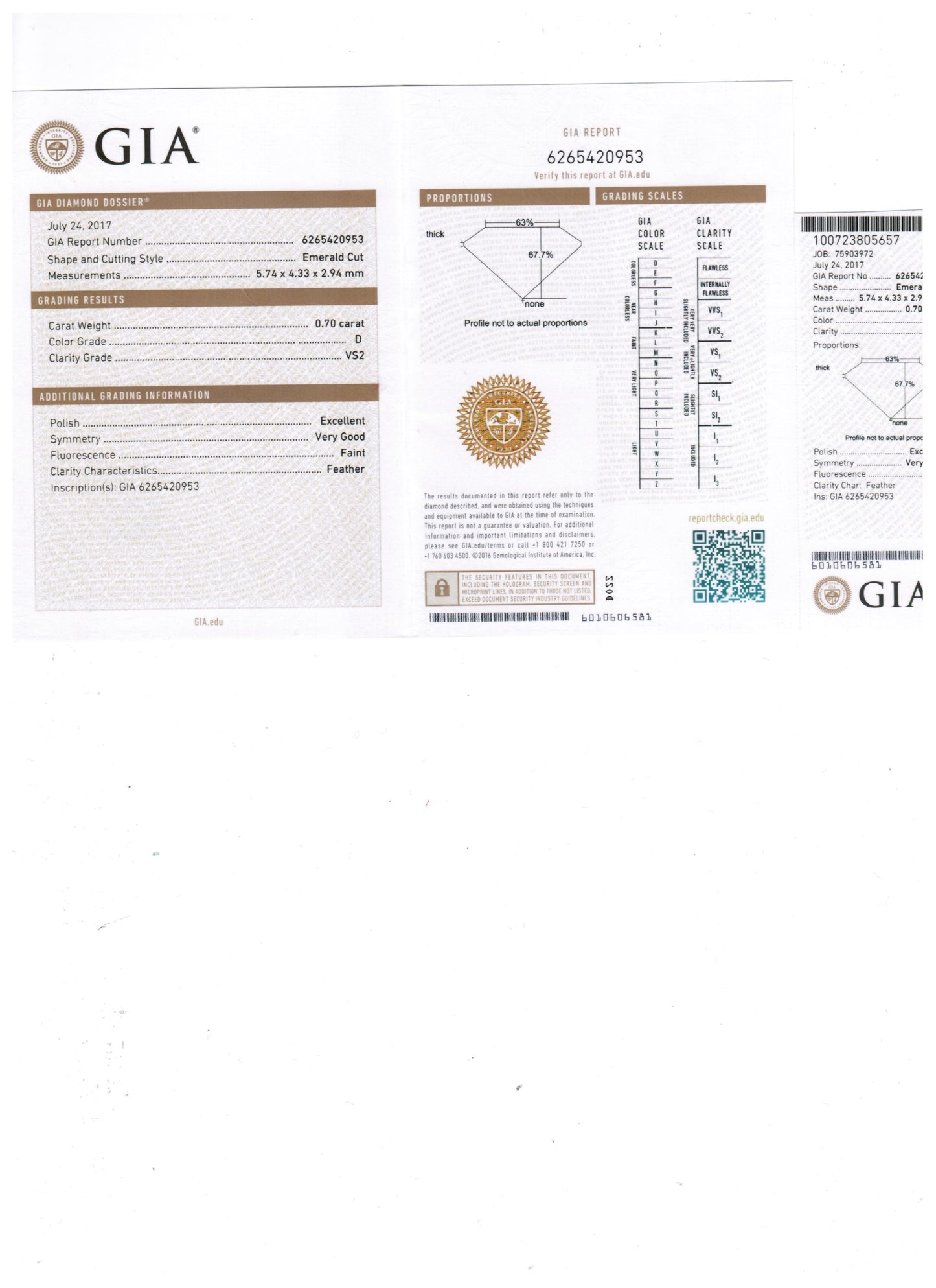1.20ct TW, Natural Diamond GIA Certified 18K White Gold & Platinum Bridal Ring
