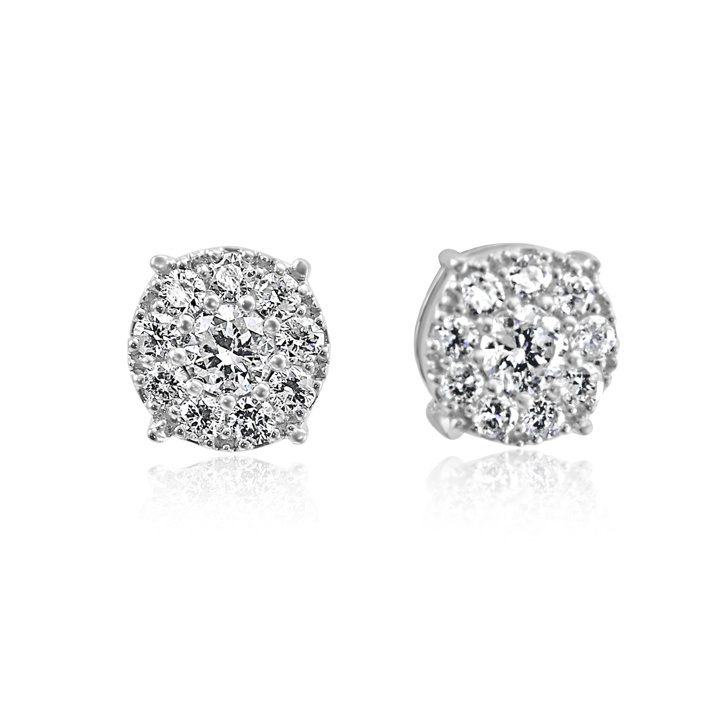 Diamond Earring 0.55 Ct 14K White Gold