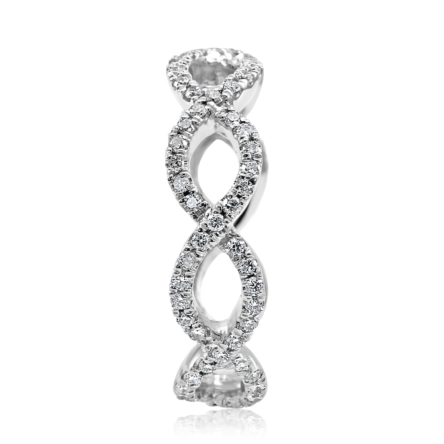 14K White Gold and Natural White Diamond 0.56Carats