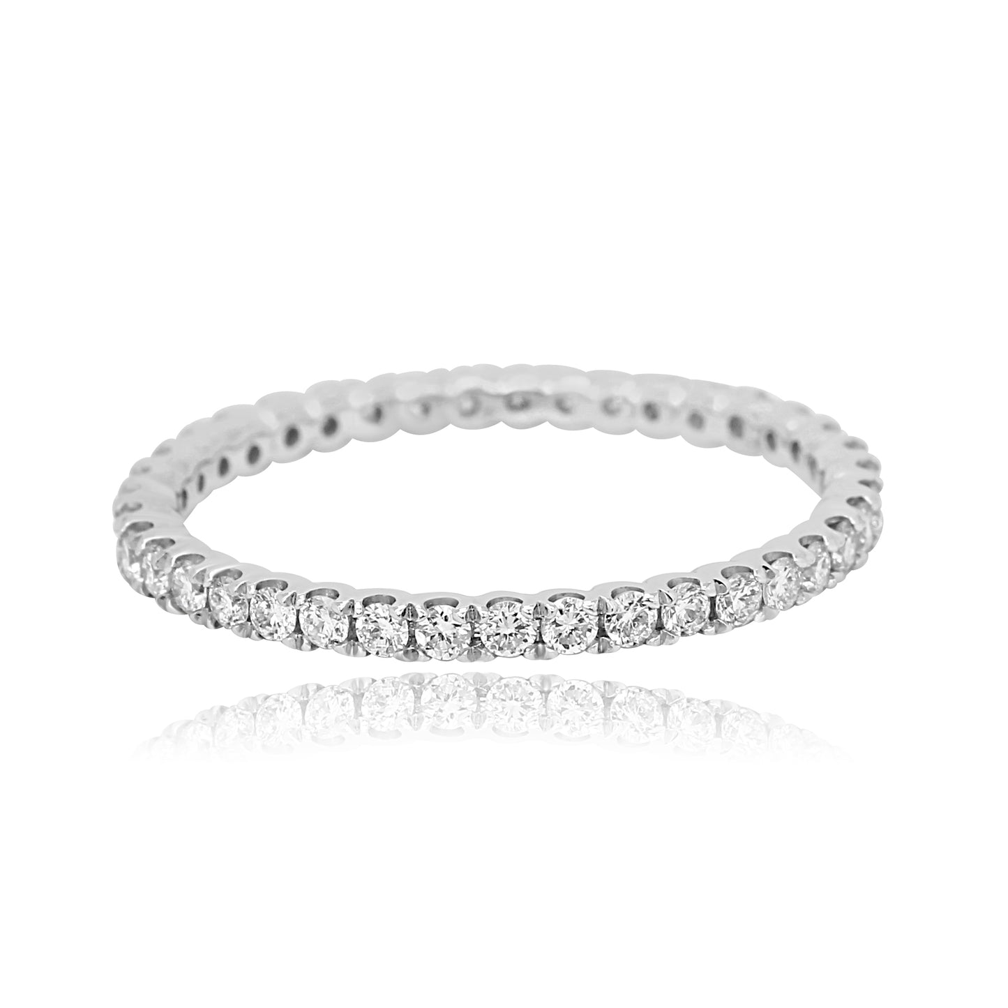 Natural White Diamond Eternity Band
