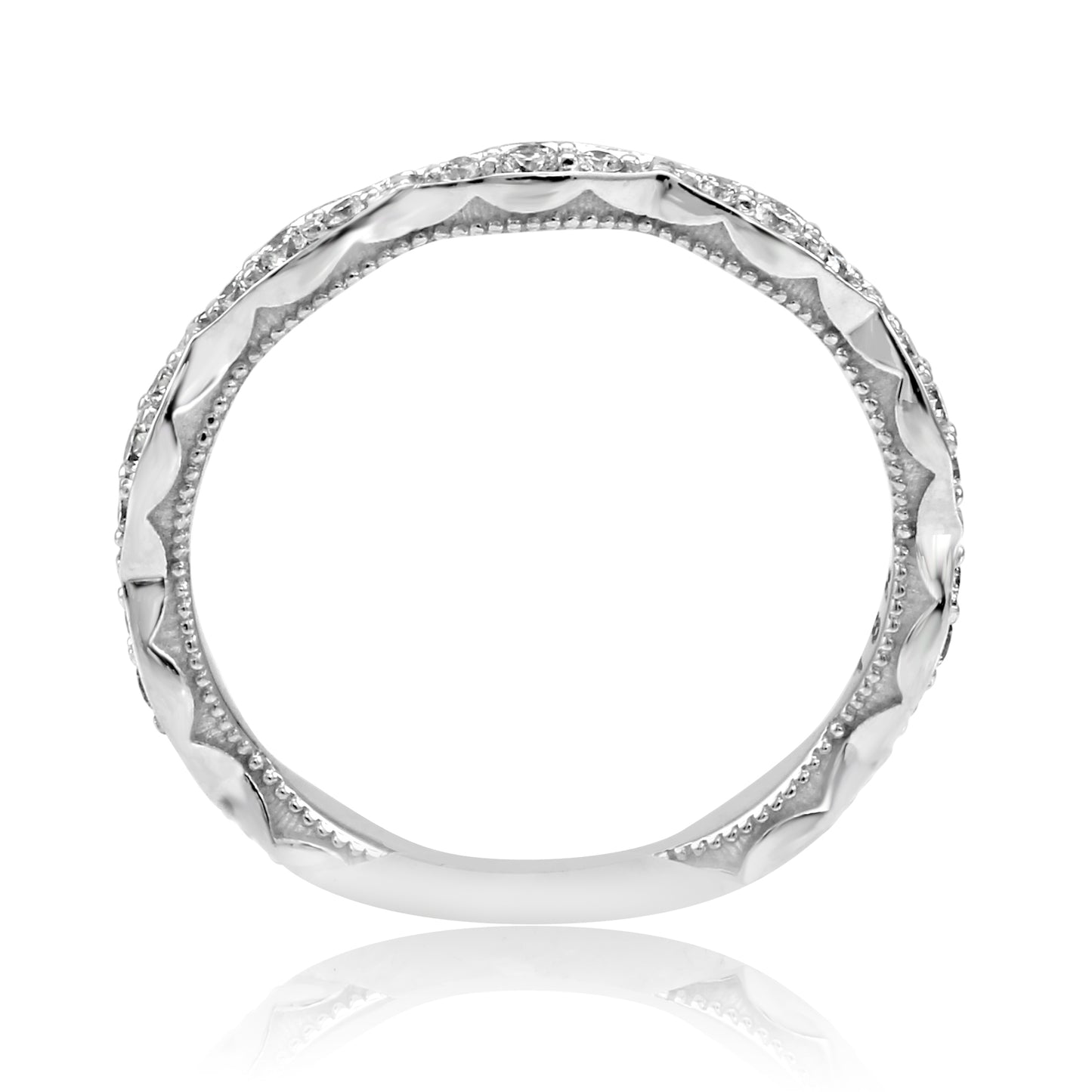 Radiant Wedding Band 18K White Gold