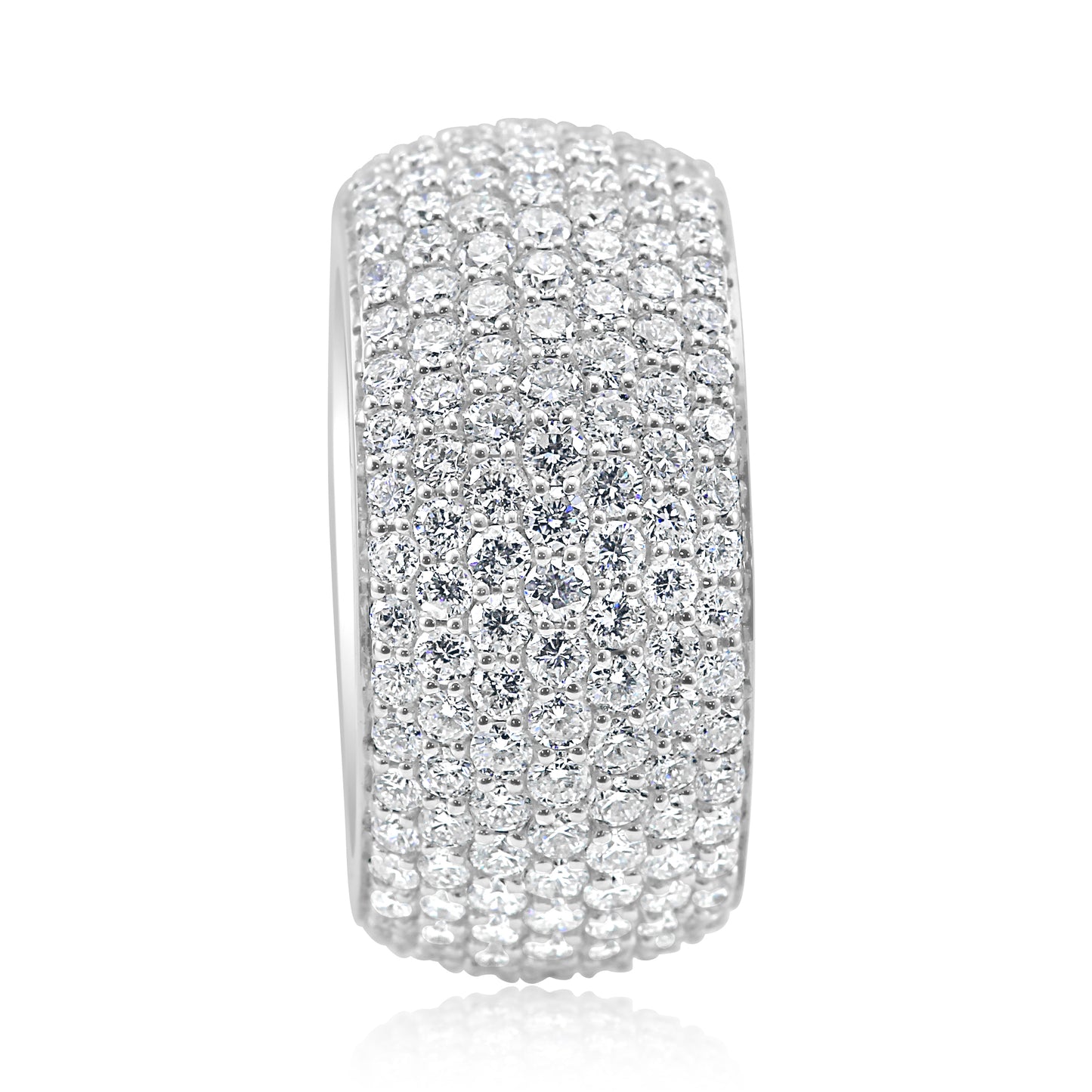 Infinite Elegance Engagement Band 5.50 Carat 18K White Gold