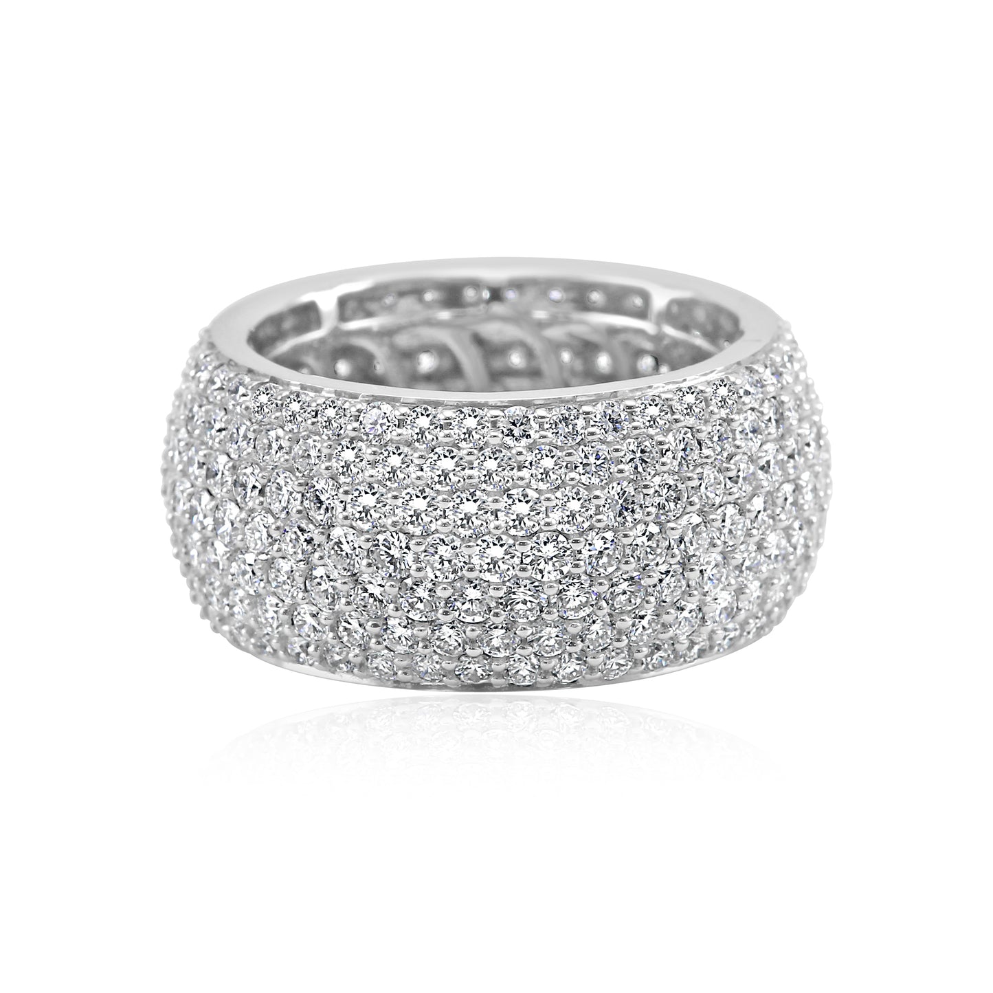 Infinite Elegance Engagement Band 5.50 Carat 18K White Gold