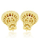 Ruby Diamond Earring 14K White Gold