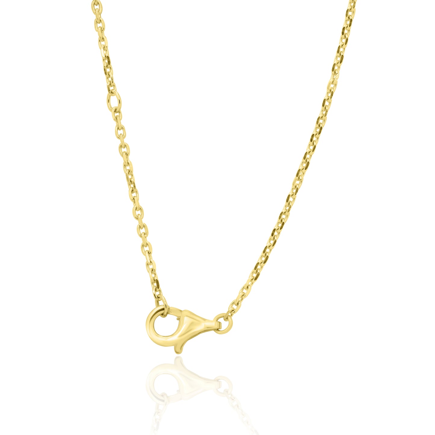 Radiant Half Moon Necklace 14K Yellow Gold