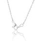 Round Flower Necklace 14K White Gold