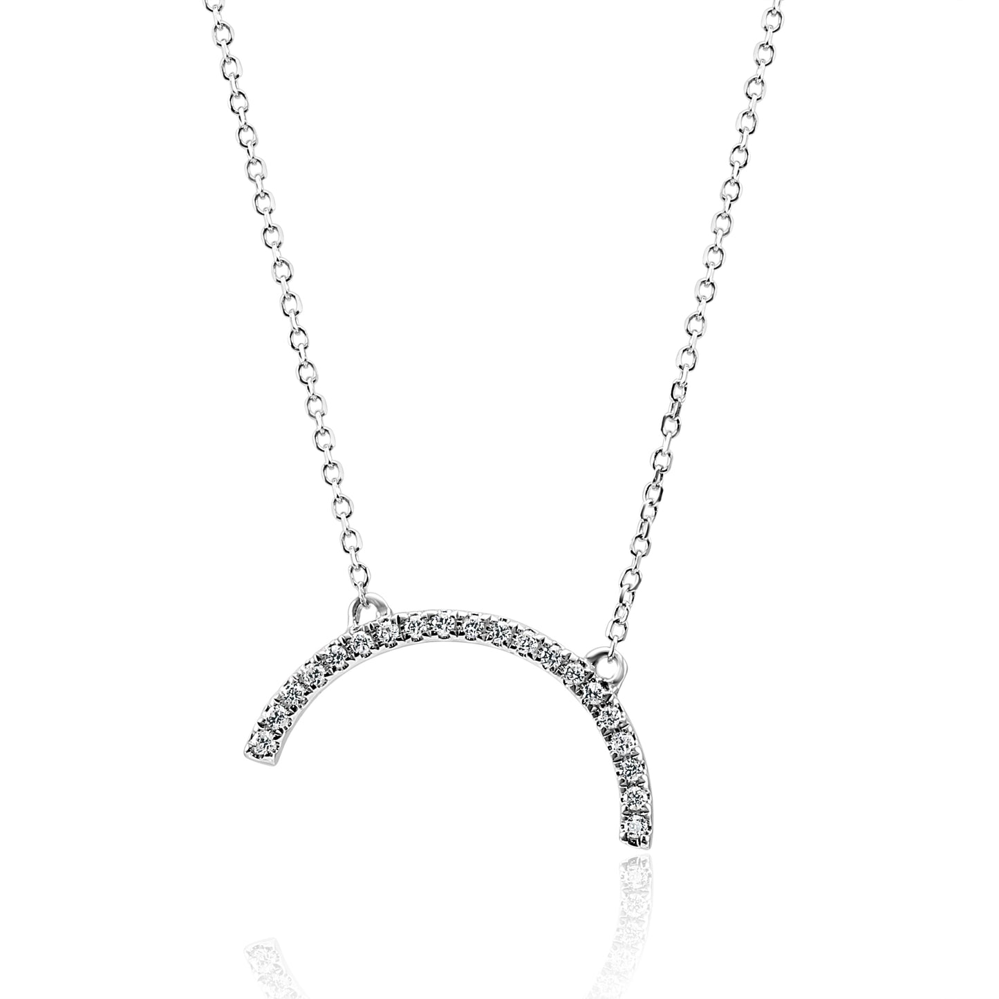 Diamond Rainbow Shaped Necklace