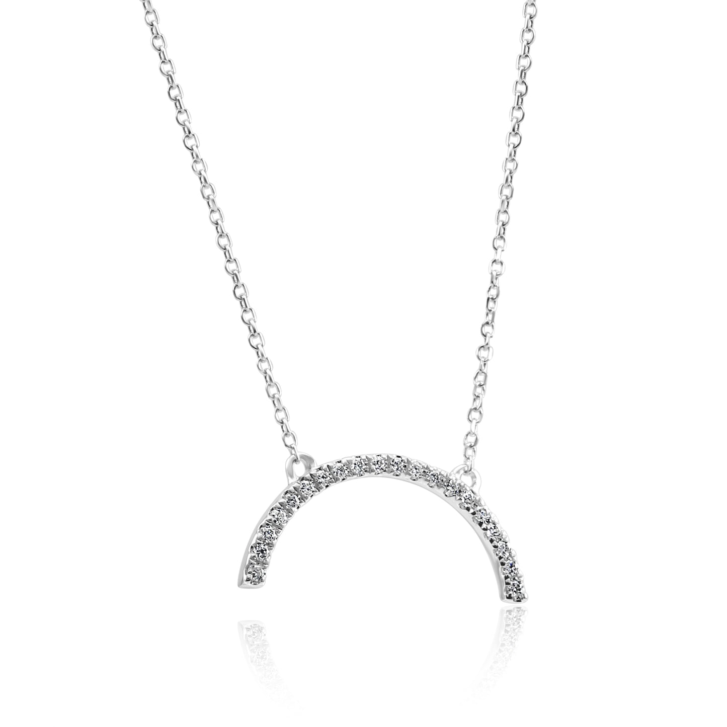 Diamond Rainbow Shaped Necklace