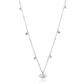 Diamond Evil Eye Necklace 14K White Gold