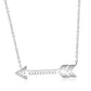 Arrow Necklace 14K White Gold & Natural Diamond