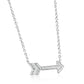 Arrow Necklace 14K White Gold & Natural Diamond