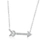 Arrow Necklace 14K White Gold & Natural Diamond