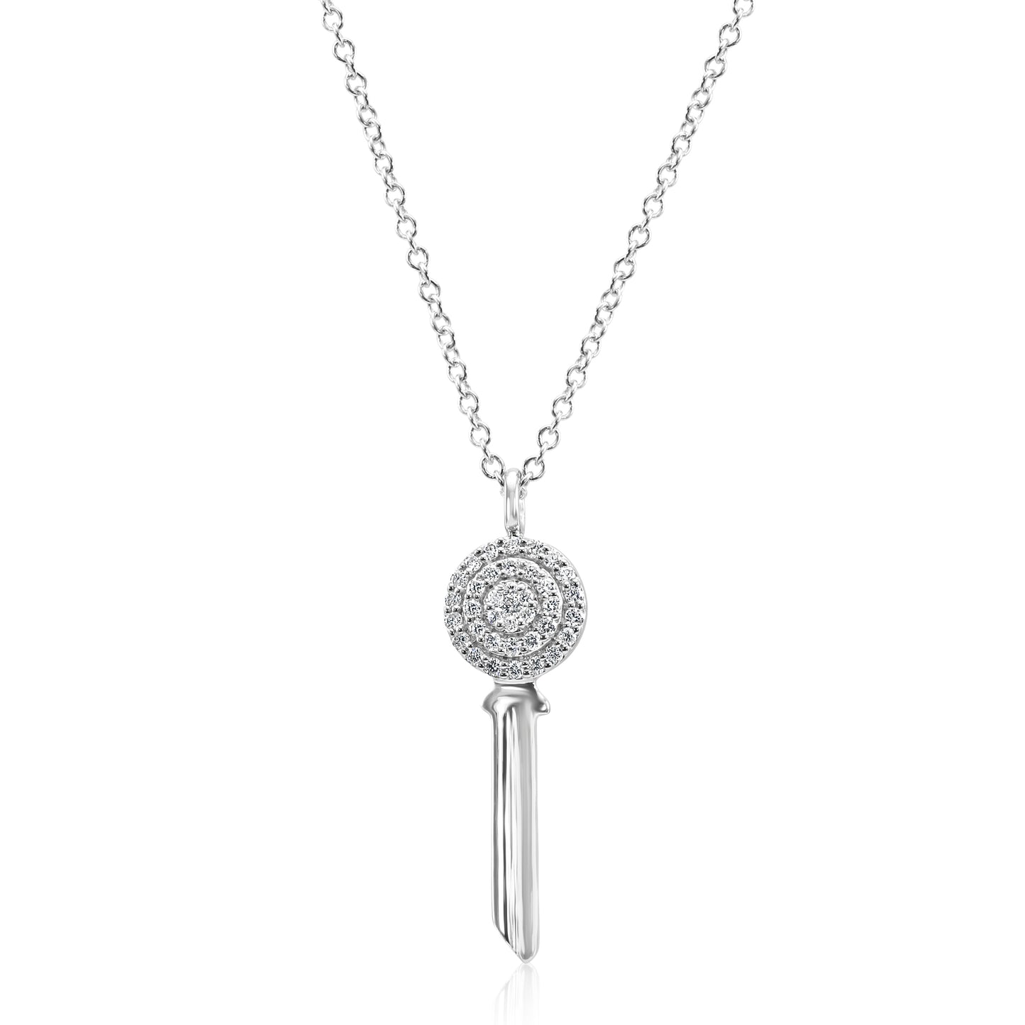 Radiant Diamond Sword Necklace