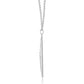 Pointed Diamond Necklace 14K White Gold