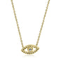 Evil Eye Diamond Necklace 14K Yellow Gold