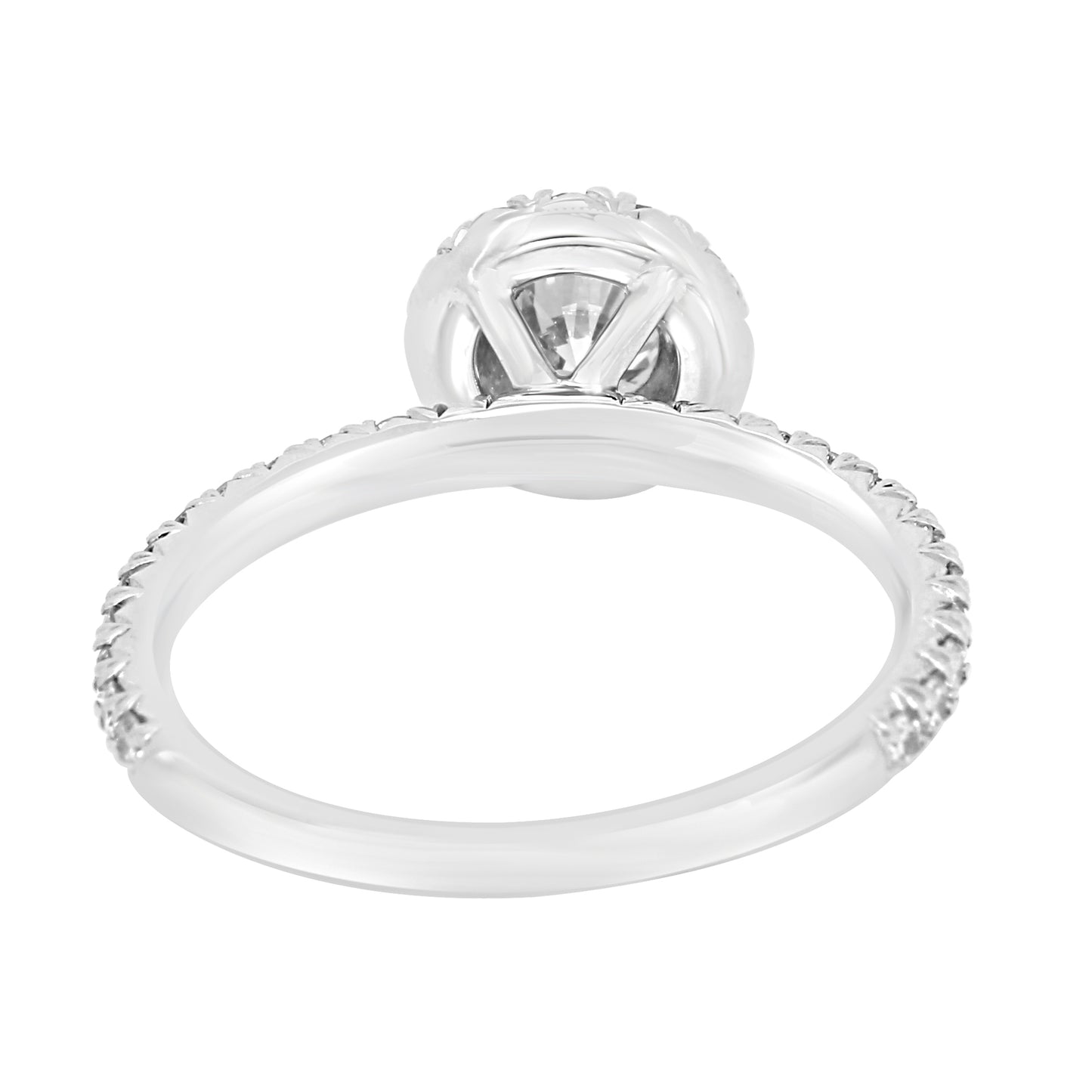 GIA Certified Bridal Ring 18K White Gold & Platinum