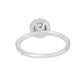 GIA Certified Diamond Bridal Ring 0.92 CT 18K White Gold & Platinum