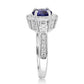 Stunning Tanzanite 14K White Gold Ring