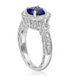 Stunning Tanzanite 14K White Gold Ring