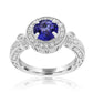 Stunning Tanzanite 14K White Gold Ring