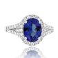 Mesmerizing Tanzanite Ring 14K White Gold