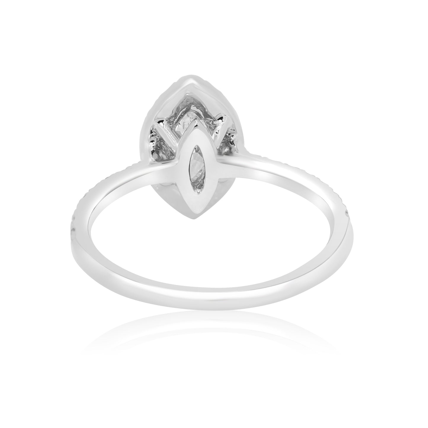 Bridal Ring GIA Certified 14K White Gold