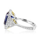 Tanzanite And Diamond 18K White and Yellow Gold