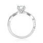 GIA Certified Bridal Wedding Ring 14K White Gold