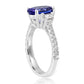 Oval Tanzanite Ring 18K White Gold