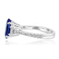 Oval Tanzanite Ring 18K White Gold