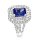 Dazzling Tanzanite Ring 18K White Gold