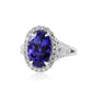 Captivating Tanzanite Oval Ring 18K White Gold