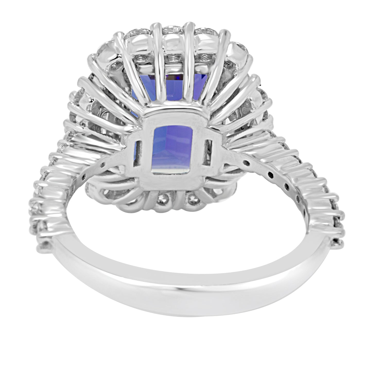 Elegant Tanzanite Ring 14K White Gold