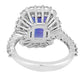 Elegant Tanzanite Ring 14K White Gold