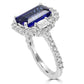 Elegant Tanzanite Ring 14K White Gold