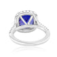 Radiant Tanzanite Ring 14K White Gold