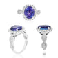 Divine Tanzanite Ring 14K White Gold