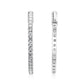 2.50 Carat Diamond Oval  Hoop Earring 18K White Gold