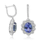 Stunning Tanzanite Earring 14K White Gold