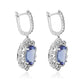 Stunning Tanzanite Earring 14K White Gold