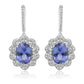 Stunning Tanzanite Earring 14K White Gold