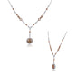 Rose Gold Necklace 18K White and Rose Gold