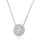 Stunning 14K White Gold Drop Pendant Chain Necklace