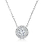 Stunning 14K White Gold Drop Pendant Chain Necklace