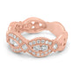 1 Carat White Diamond 14K Rose gold Fashion Band