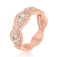 1 Carat White Diamond 14K Rose gold Fashion Band